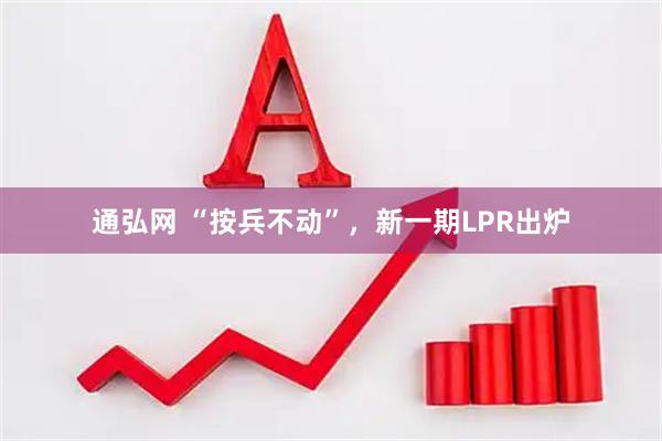 通弘网 “按兵不动”，新一期LPR出炉