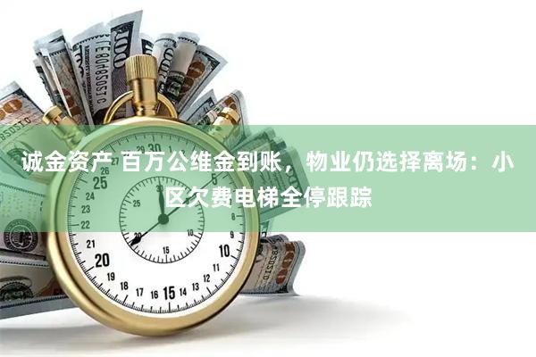 诚金资产 百万公维金到账，物业仍选择离场：小区欠费电梯全停跟踪